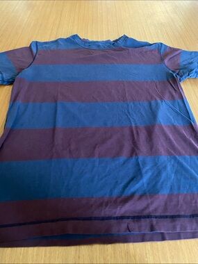 Lululemon Mens Striped Crew Neck T Shirt L
